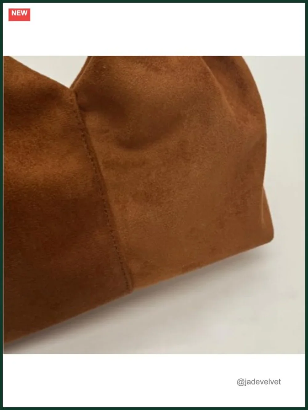 Slouchy Suede Tote Bag Crossbody Shoulder Handbag Women Pleated Hobo Purse